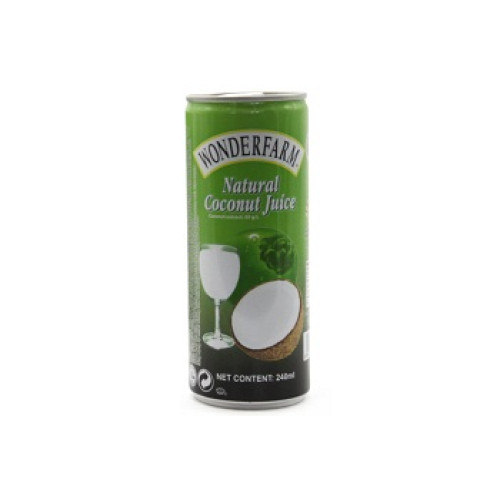 Wonderfarm Coconut Juice in can 240 ml Wonderfarm Coconut Juice in can 240 ml